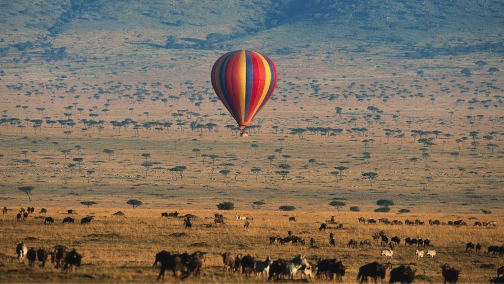 Kenya safari balloon